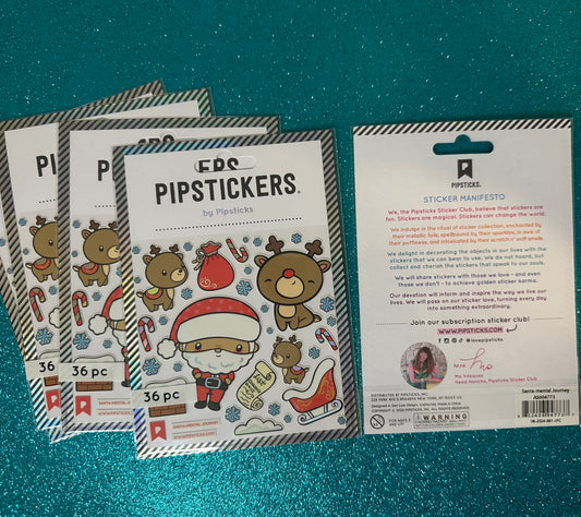 Santa-mental Journey- Pipsticks Stickers!