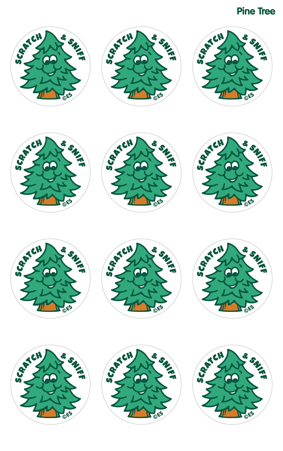 Pine Tree EverythingSmells Scratch & Sniff Stickers