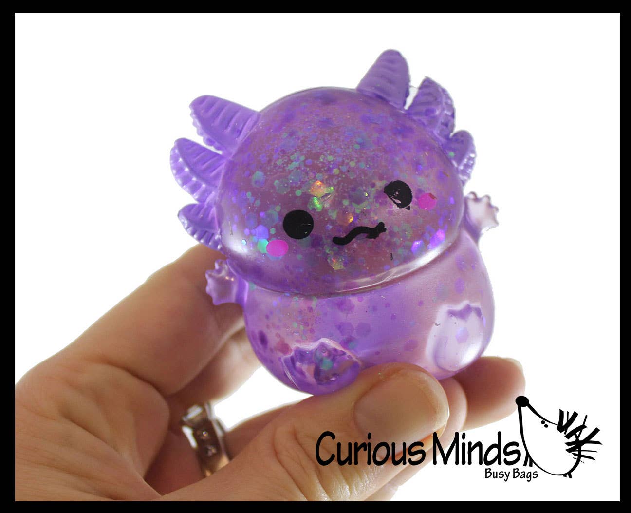 Axolotl Sugar Ball - Syrup Molasses Thick Glue/Gel Stress/Sensory Squeeze Fidget Toy