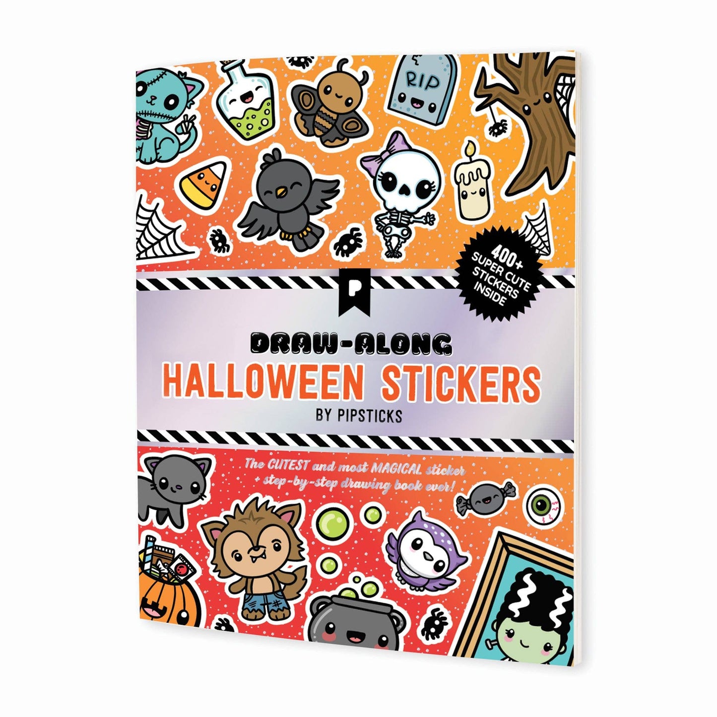 Draw-Along Kawaii Halloween Themed Sticker Book by Pipstickers!