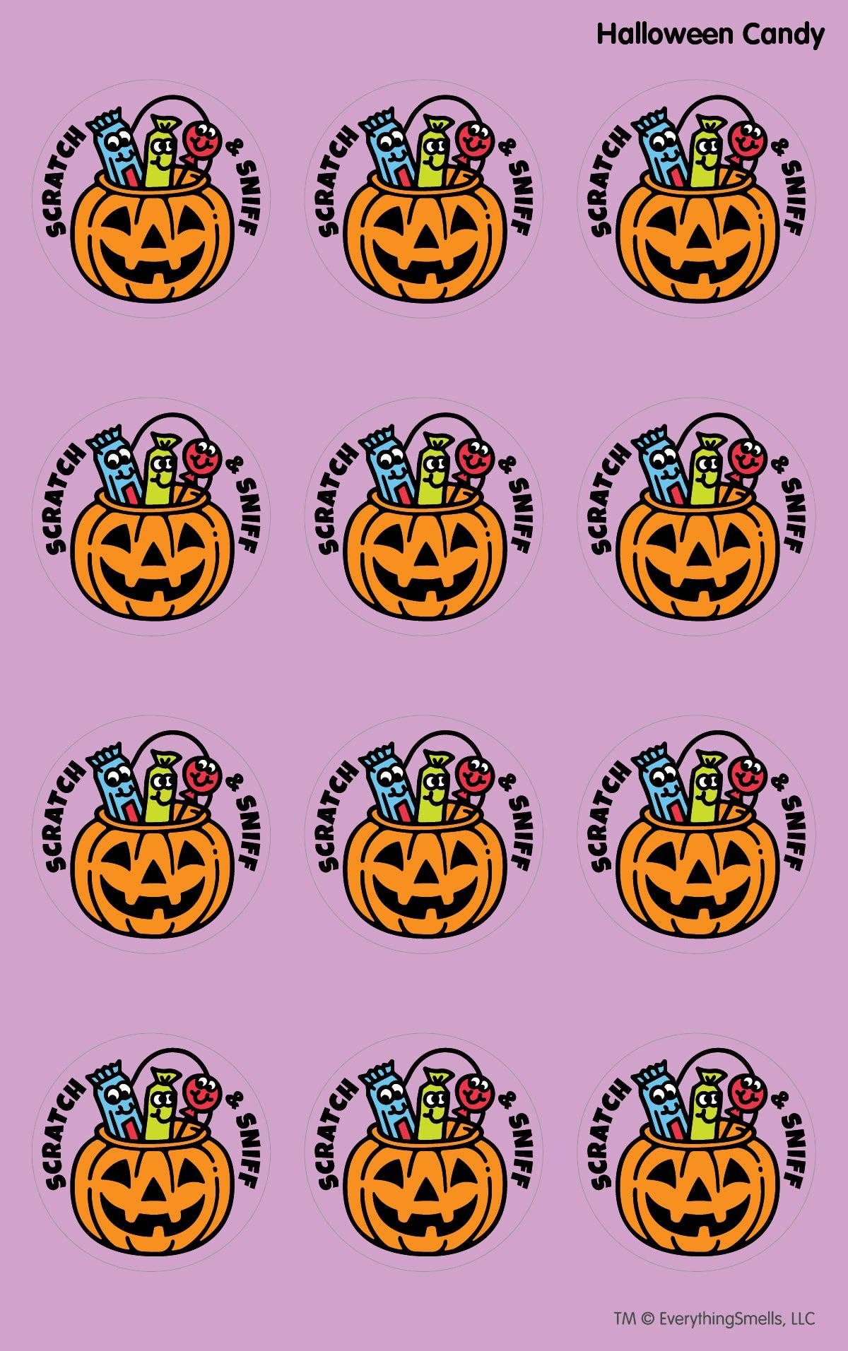 Halloween Candy - Scratch & Sniff Stickers