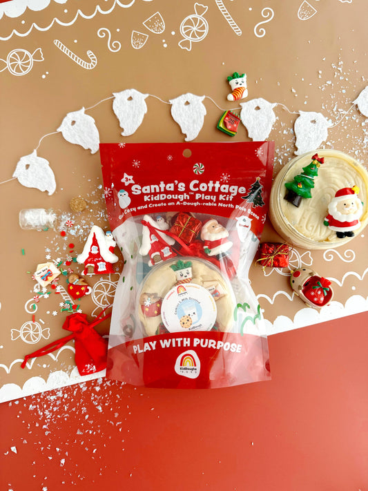Santa's Cottage KidDough Play Kit- Sensory Hands-On Non-Toxic for ages 3 and up!