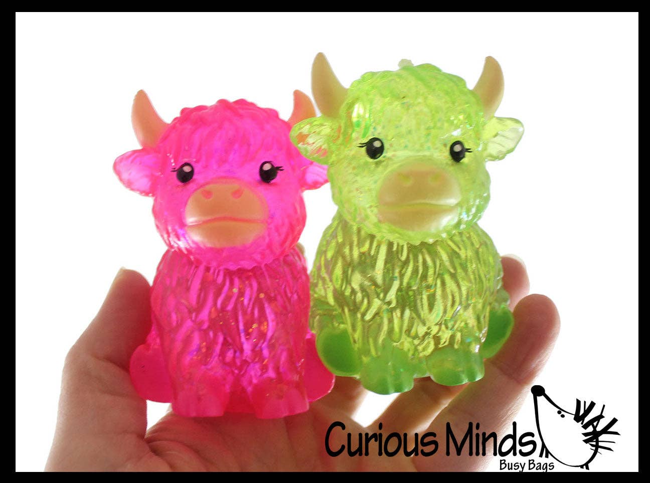 Highland Cow- Thick Glue/Gel Syrup Molasses Stretch Ball Sensory Toy! Ultra Squishy and Moldable Slow Rise Relaxing Fidget Stress Toy