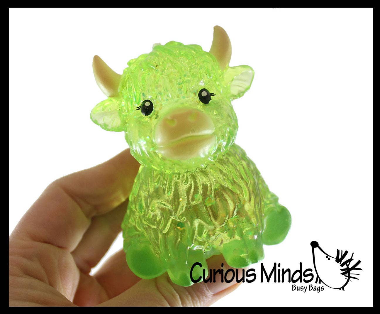 Highland Cow- Thick Glue/Gel Syrup Molasses Stretch Ball Sensory Toy! Ultra Squishy and Moldable Slow Rise Relaxing Fidget Stress Toy