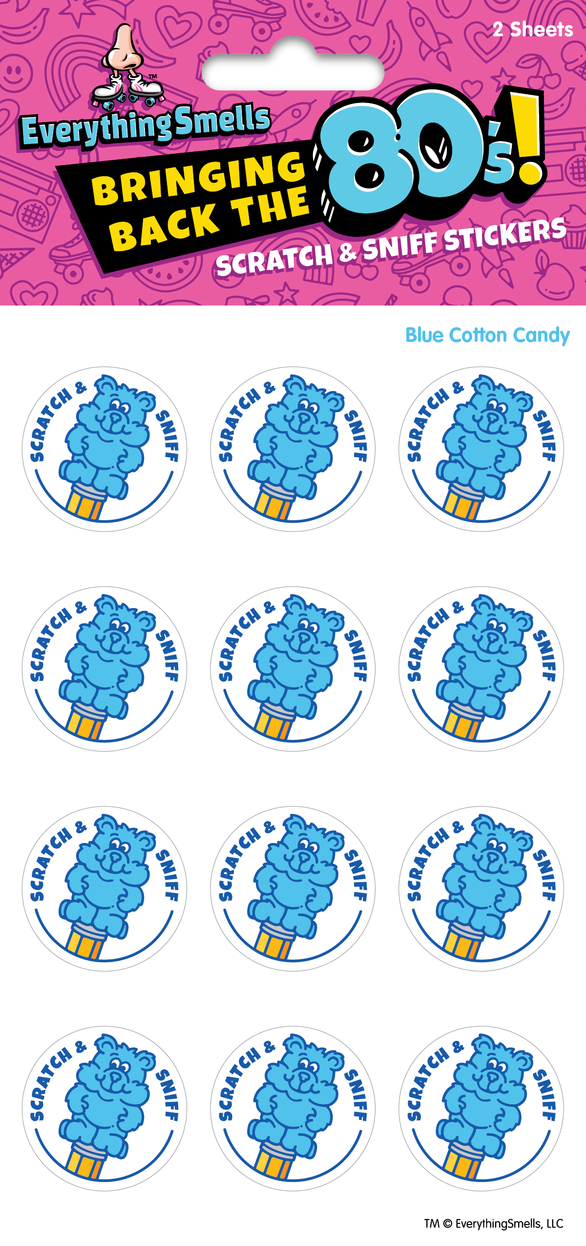 80's Pencil Topper EverythingSmells Scratch & Sniff Stickers
