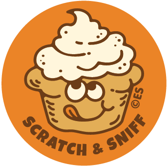 Pumpkin Muffin- Scratch & Sniff Stickers