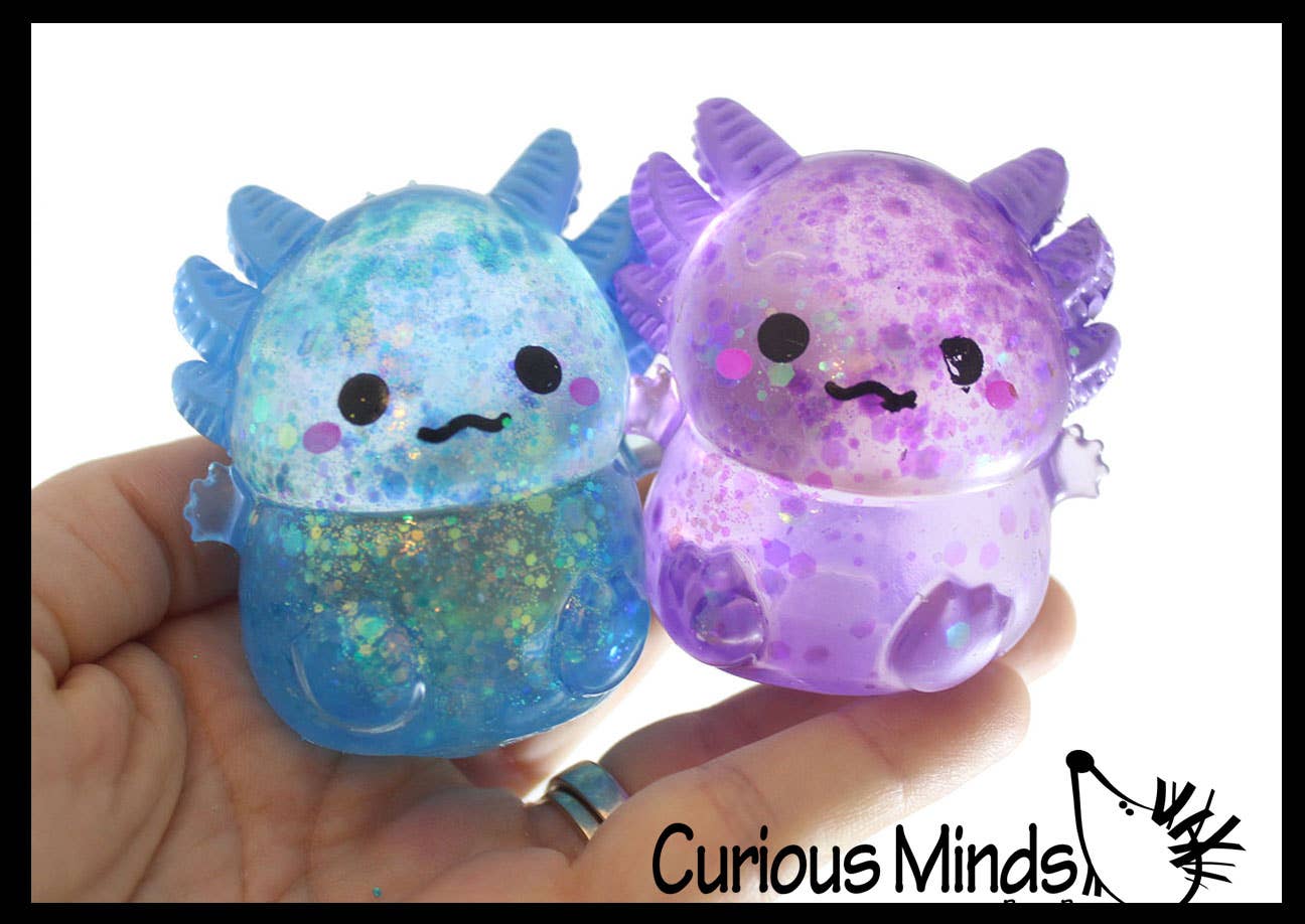 Axolotl Sugar Ball - Syrup Molasses Thick Glue/Gel Stress/Sensory Squeeze Fidget Toy