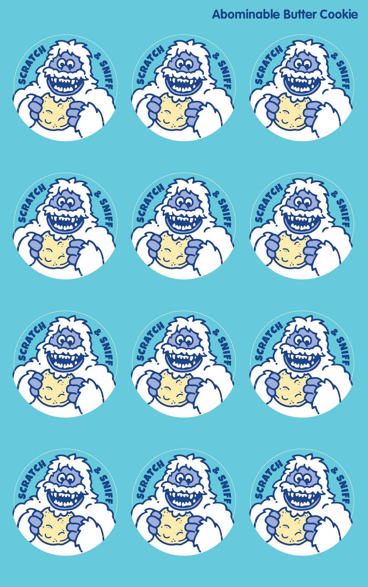 Abominable Butter Cookie EverythingSmells Scratch & Sniff Stickers