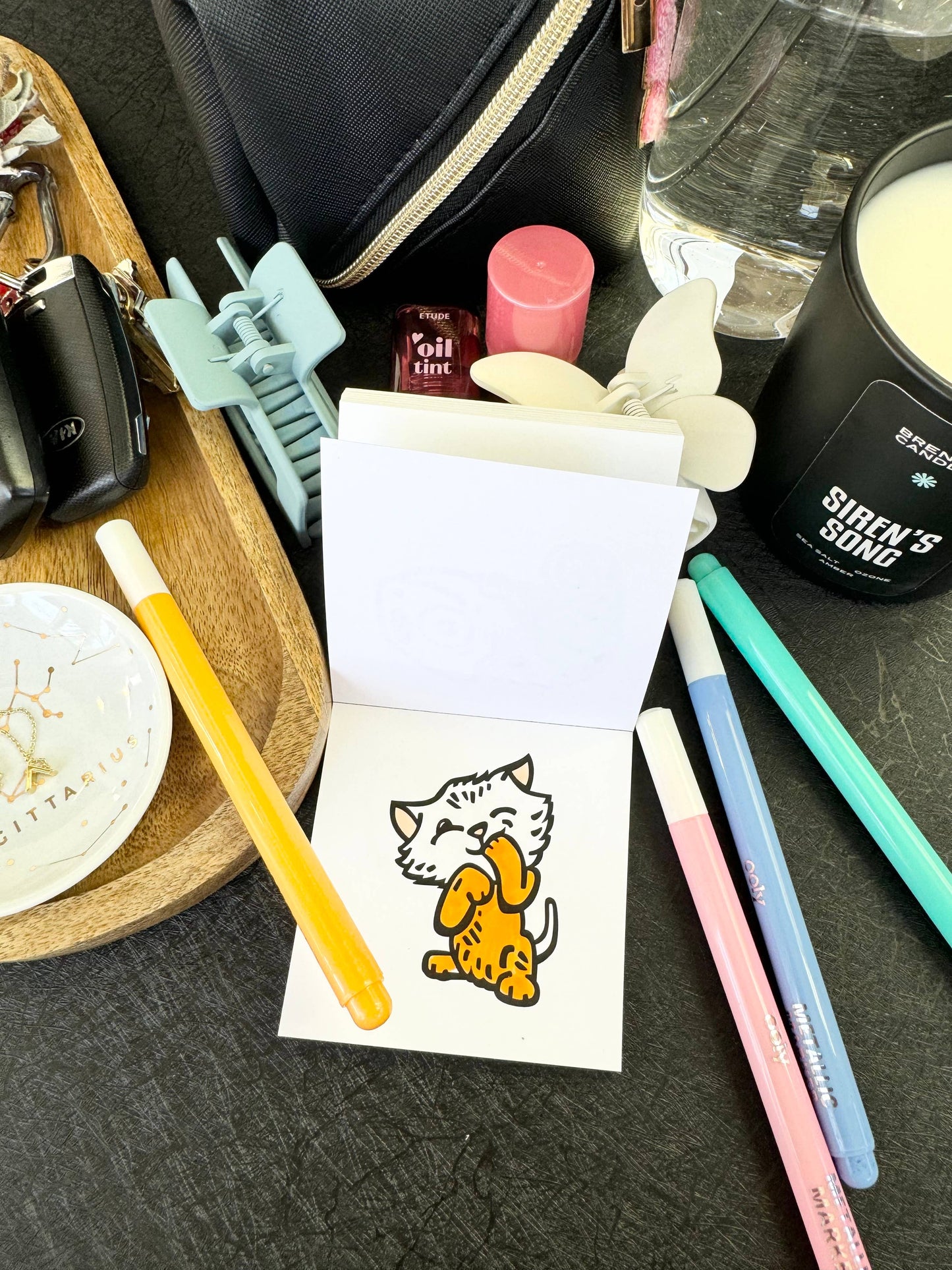 Pocket Pets Animal Designs 3x3 Mini Coloring Book for Adult