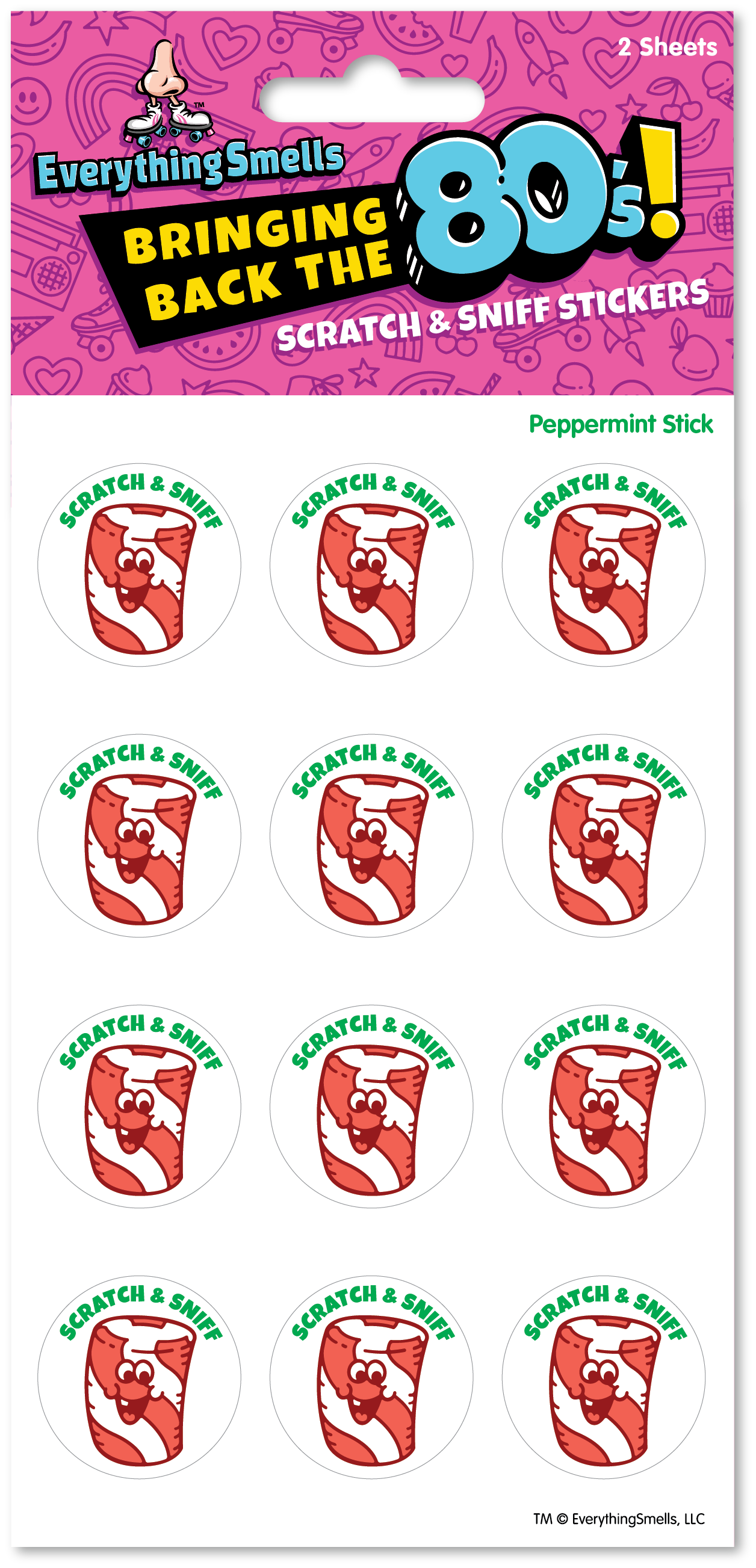 Peppermint Stick EverythingSmells Scratch & Sniff Stickers