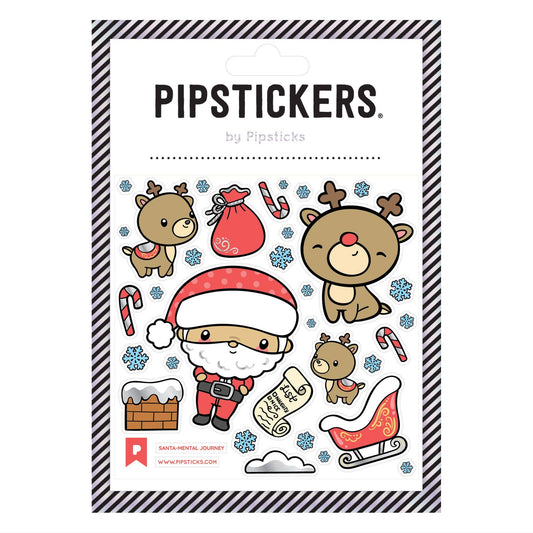 Santa-mental Journey- Pipsticks Stickers!