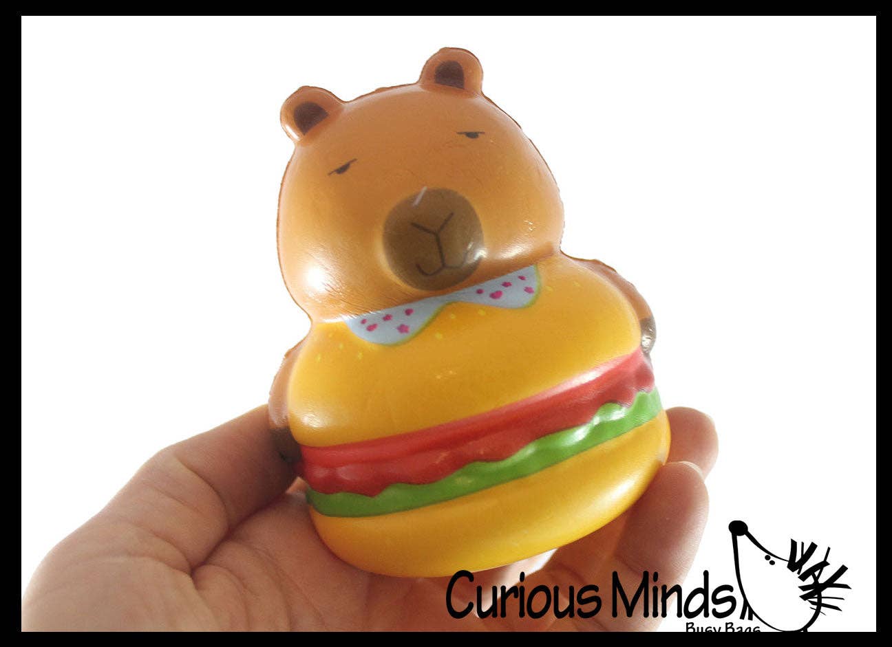 Capybara Food Slow Rise Sensory Squishy Toy - Memory Foam Spongy Stress Fidget Ball