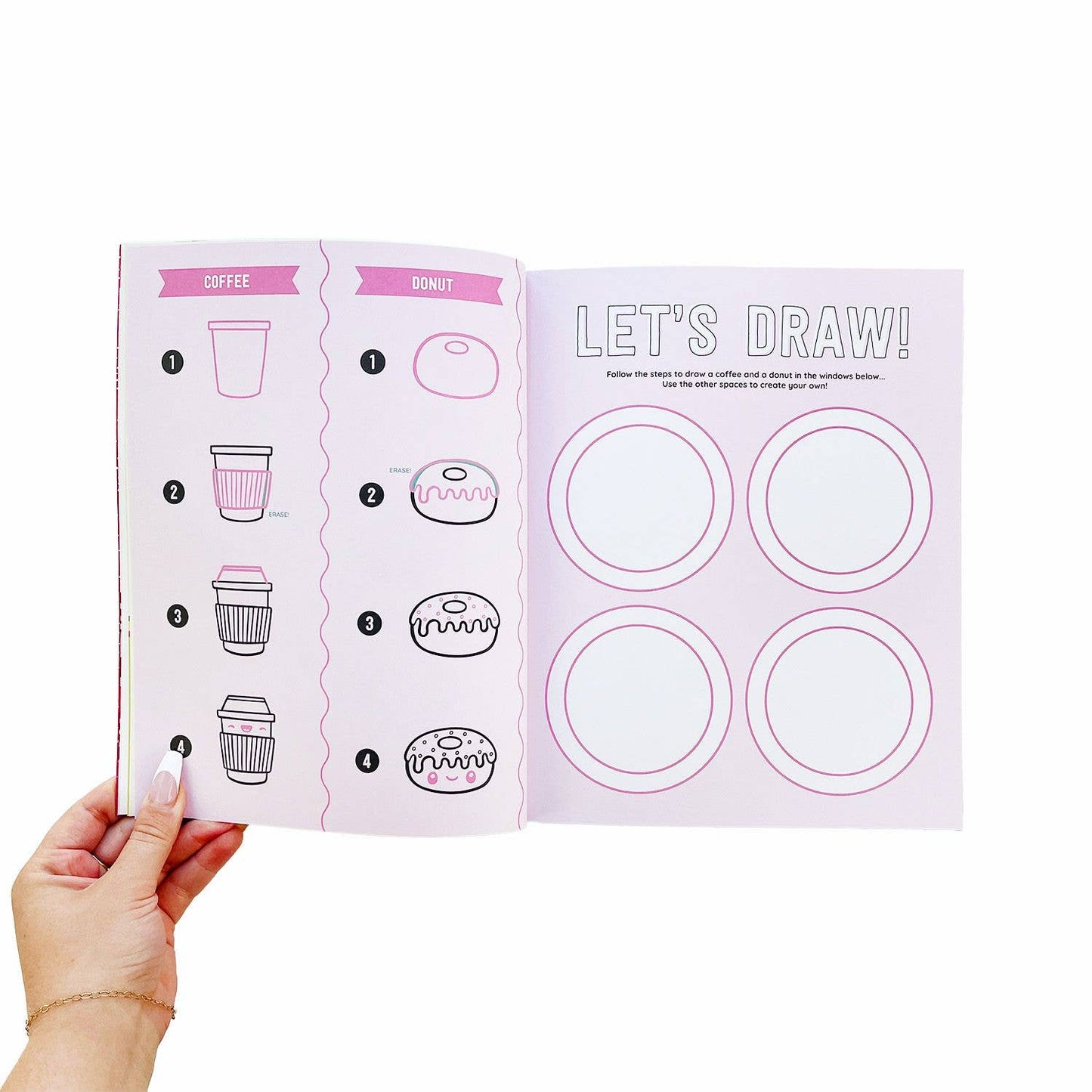 PipSticks Draw-Along Kawaii Style Food Sticker Book