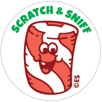 Peppermint Stick EverythingSmells Scratch & Sniff Stickers