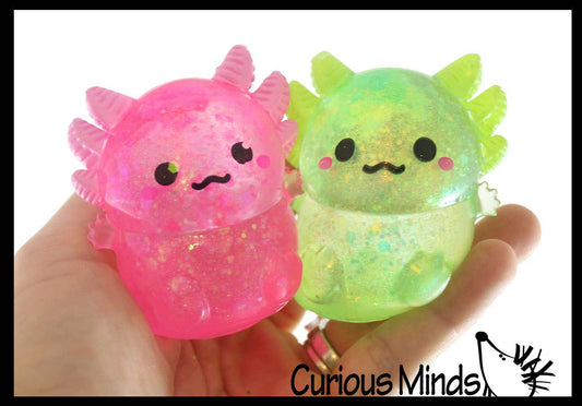 Axolotl Sugar Ball - Syrup Molasses Thick Glue/Gel Stress/Sensory Squeeze Fidget Toy
