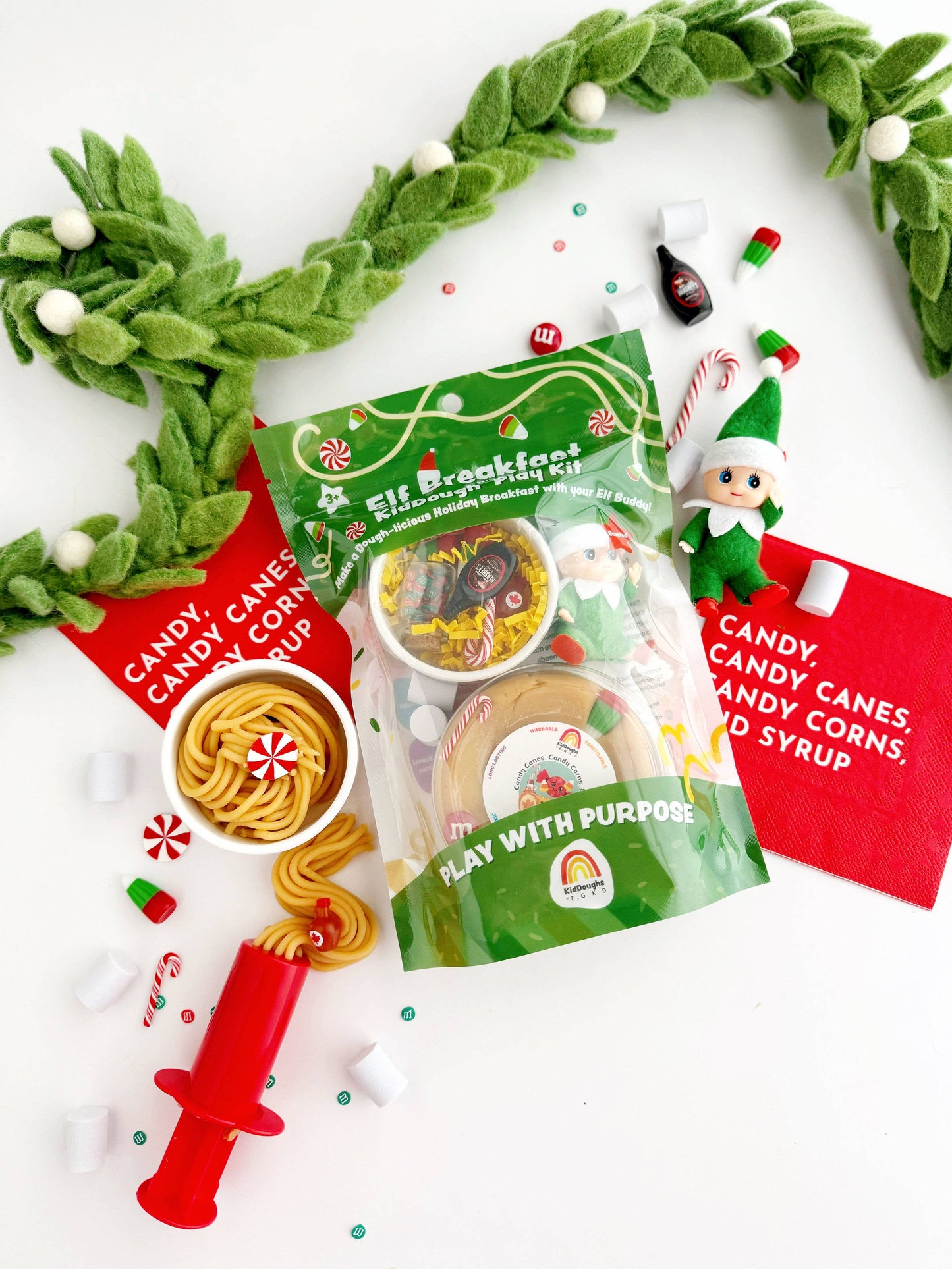 Elf Breakfast KidDough Play Kit- Sensory Fun Play for Ages 3 and up