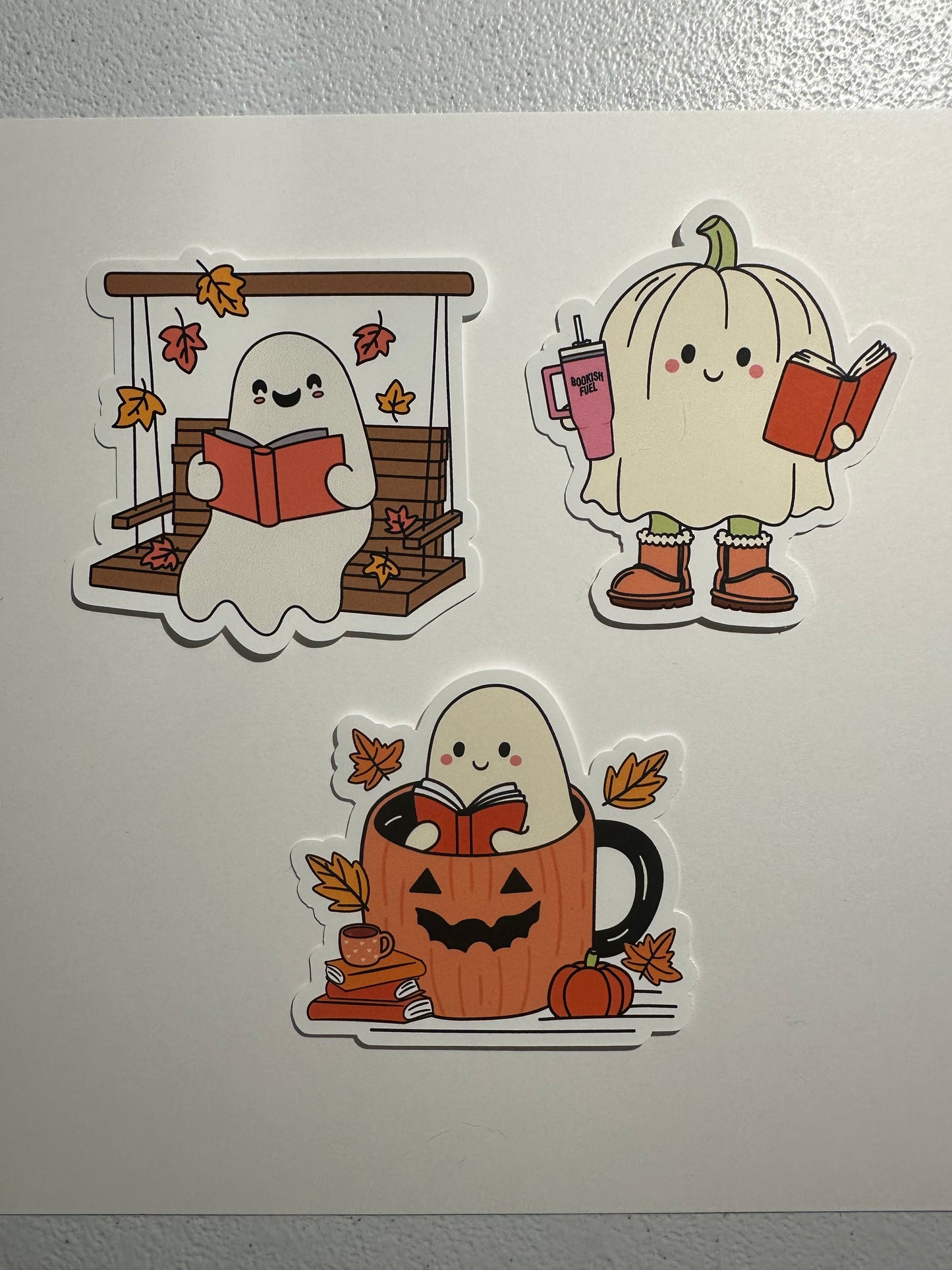 Spooky Ghost Bookish Vinyl Sticker Bundle