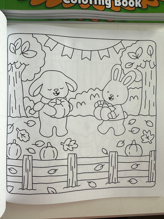 Autumn Hugs & Harvest: Coloring Book for All Ages!