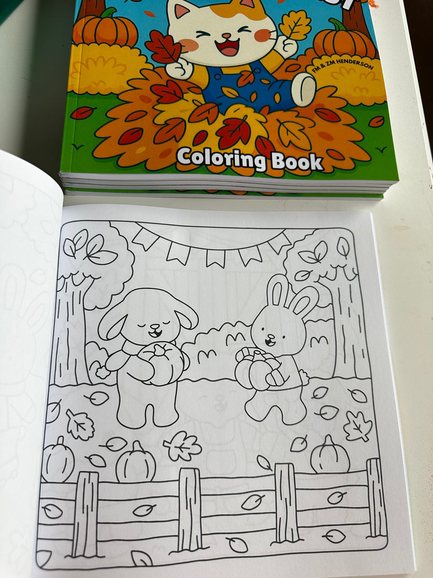 Autumn Hugs & Harvest: Coloring Book for All Ages!