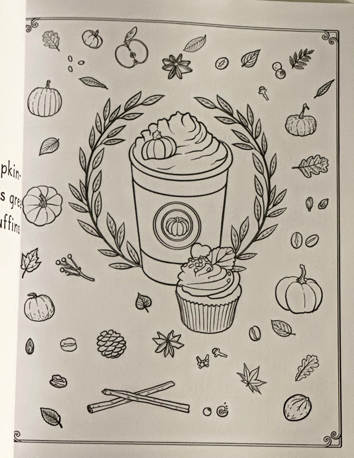 The Pumpkin Spice Café Coloring Book by Laurie Gilmore