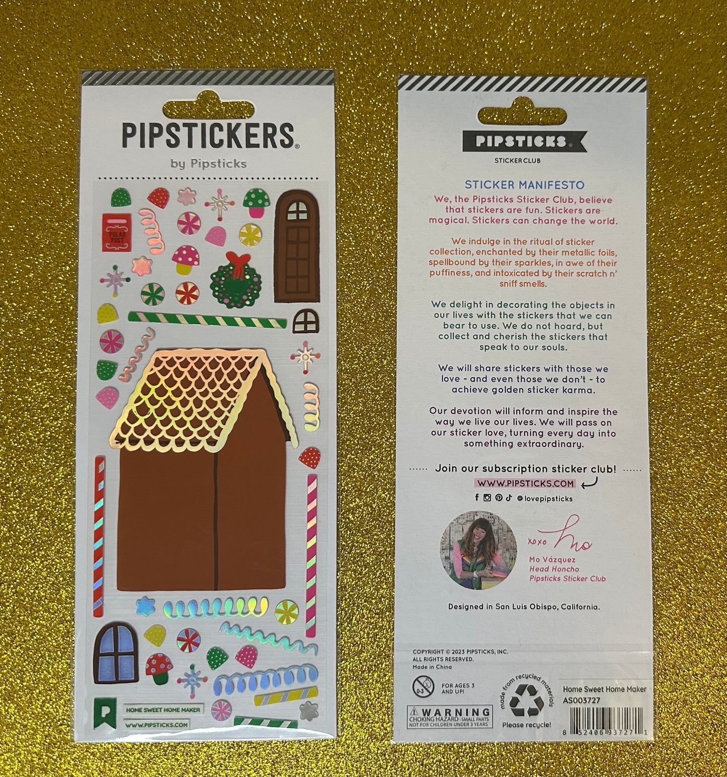 Build Your Own Gingerbread House Sticker Set- PipStickers
