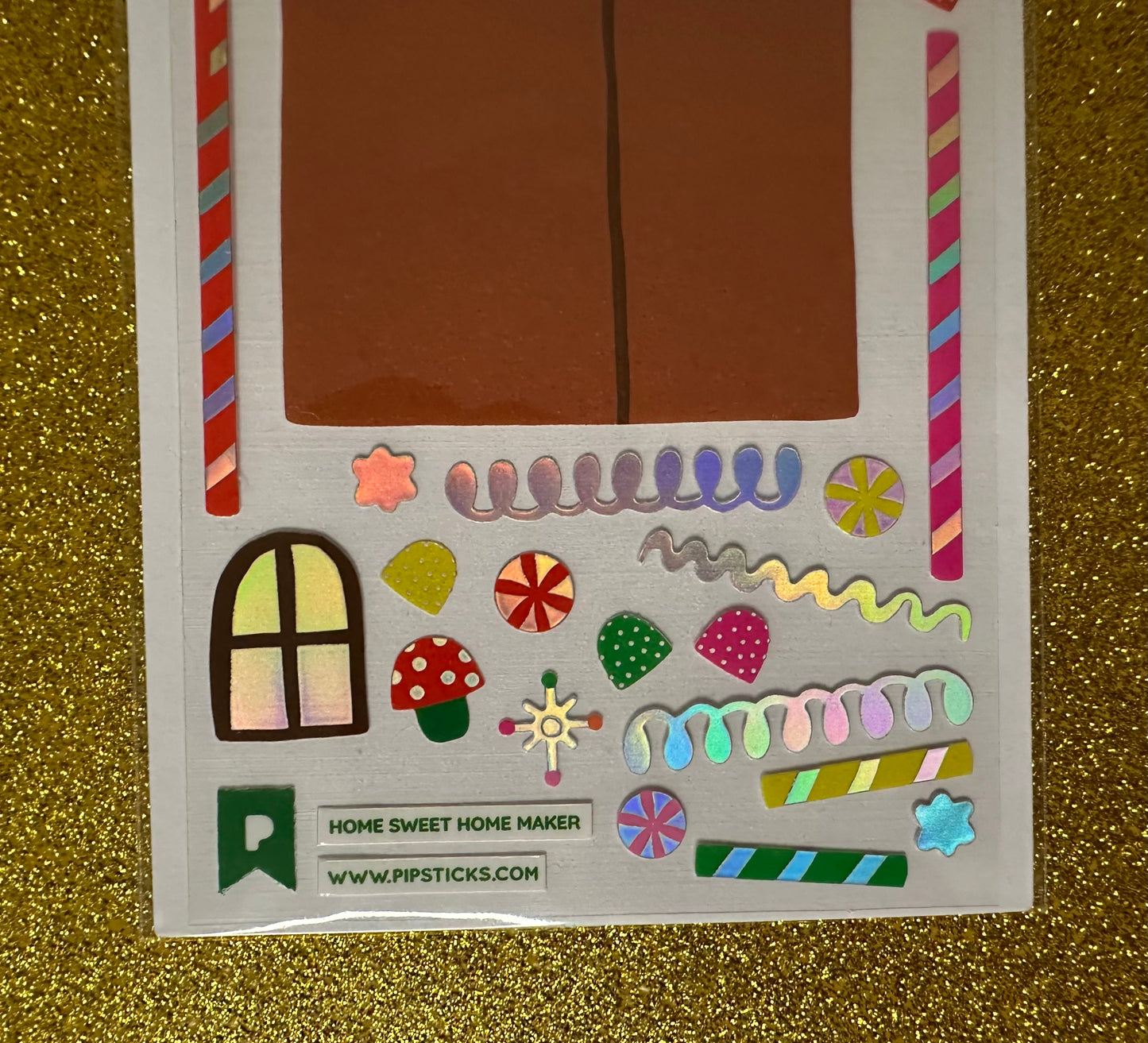 Build Your Own Gingerbread House Sticker Set- PipStickers