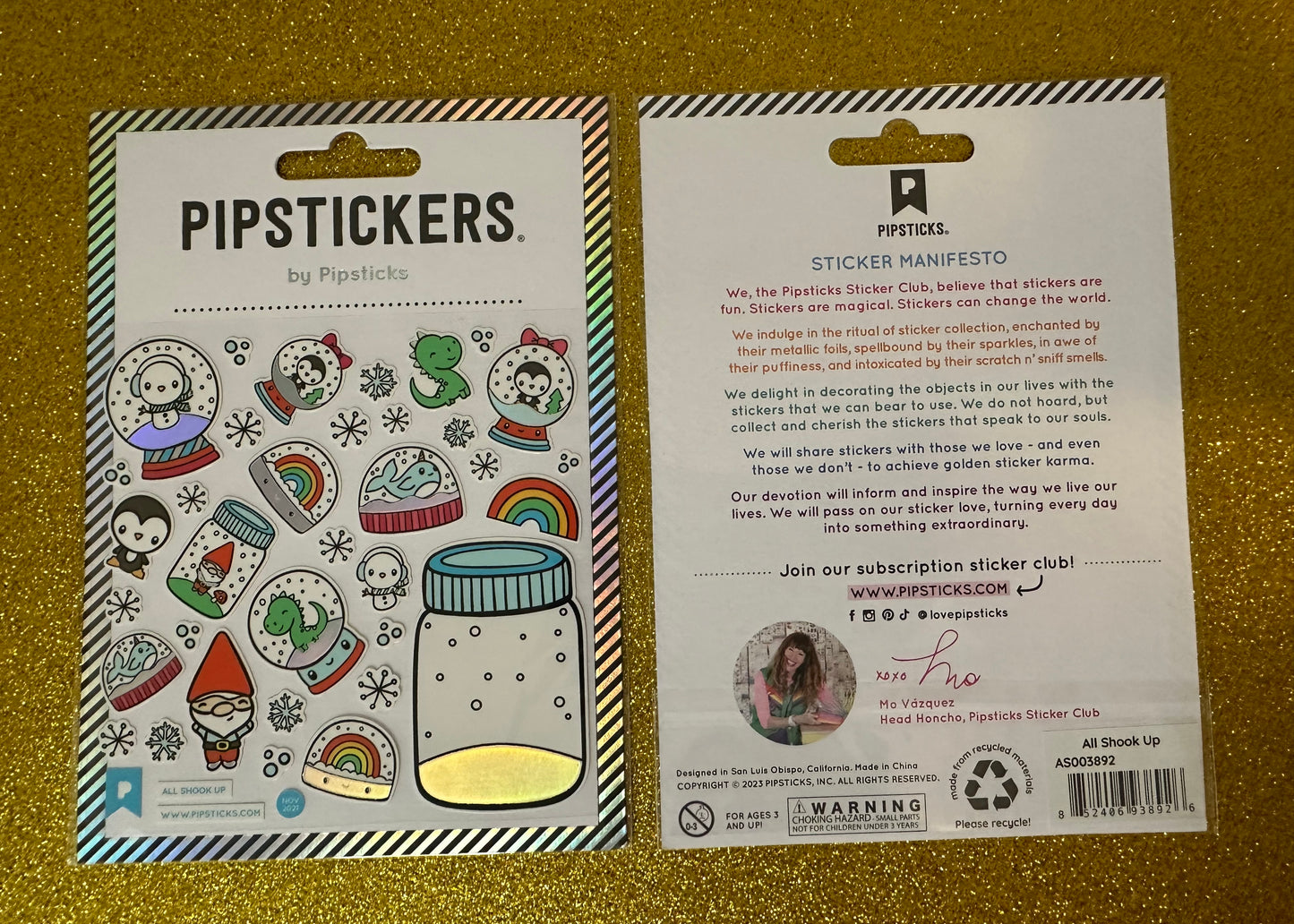 PipStickers All Shook Up- Create Your Own Snowglobe Sticker Set