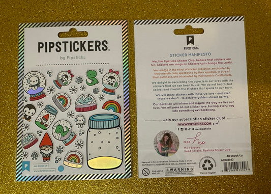 PipStickers All Shook Up- Create Your Own Snowglobe Sticker Set