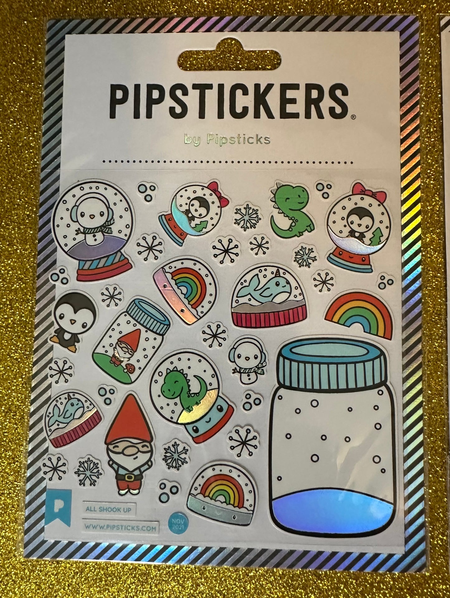 PipStickers All Shook Up- Create Your Own Snowglobe Sticker Set