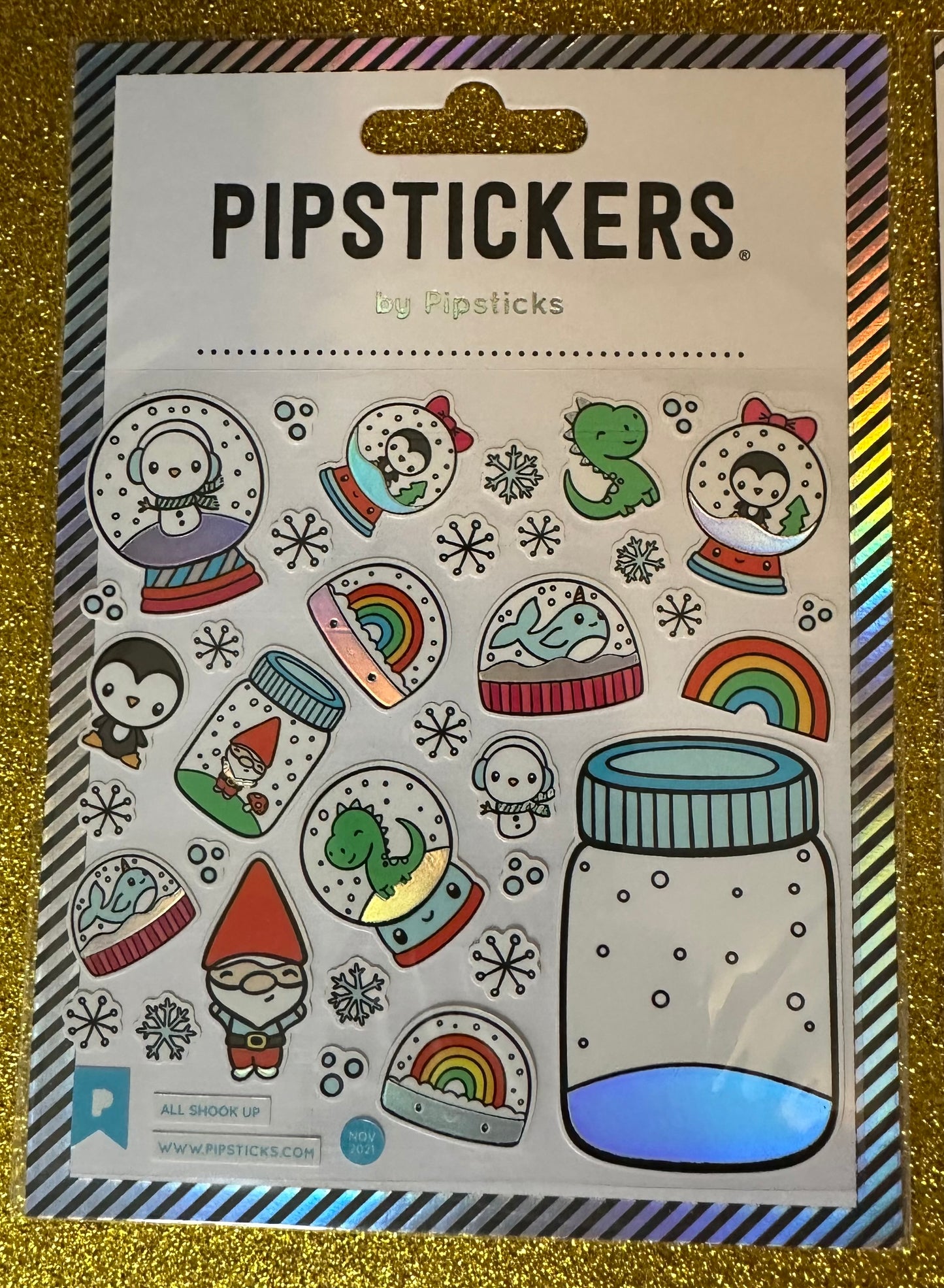 PipStickers All Shook Up- Create Your Own Snowglobe Sticker Set