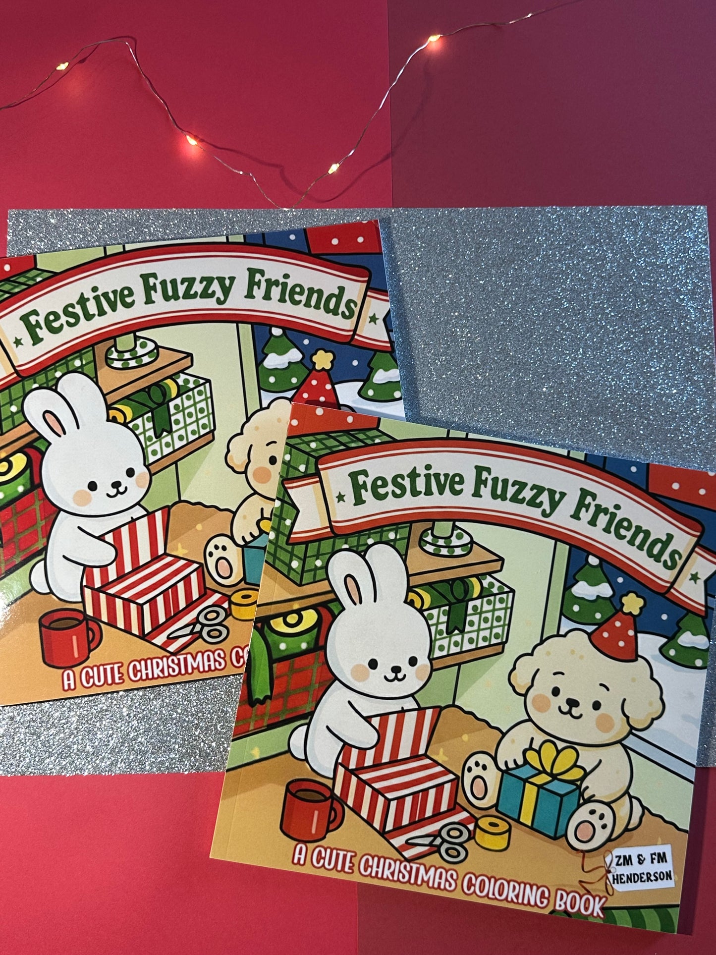 Christmas Coloring Book for Kids, Teens, & Adults- Festive Fuzzy Friends