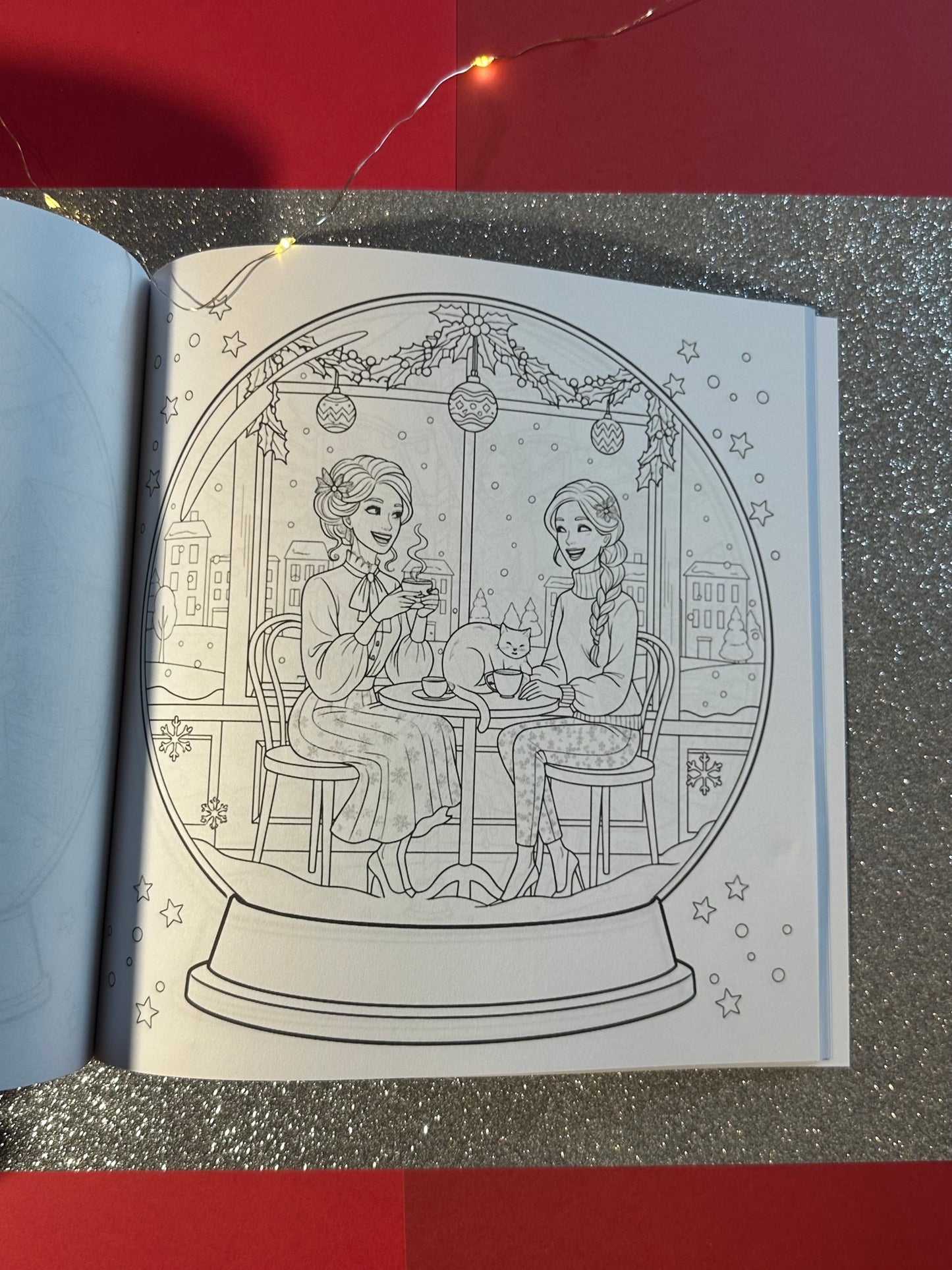 Life of a Snowgirl: Winter Coloring Adventures | 30 Cozy and Festive Holiday Scenes in Snowglobes | Detailed Snowy, Wintry Travel Scenes for Relaxation