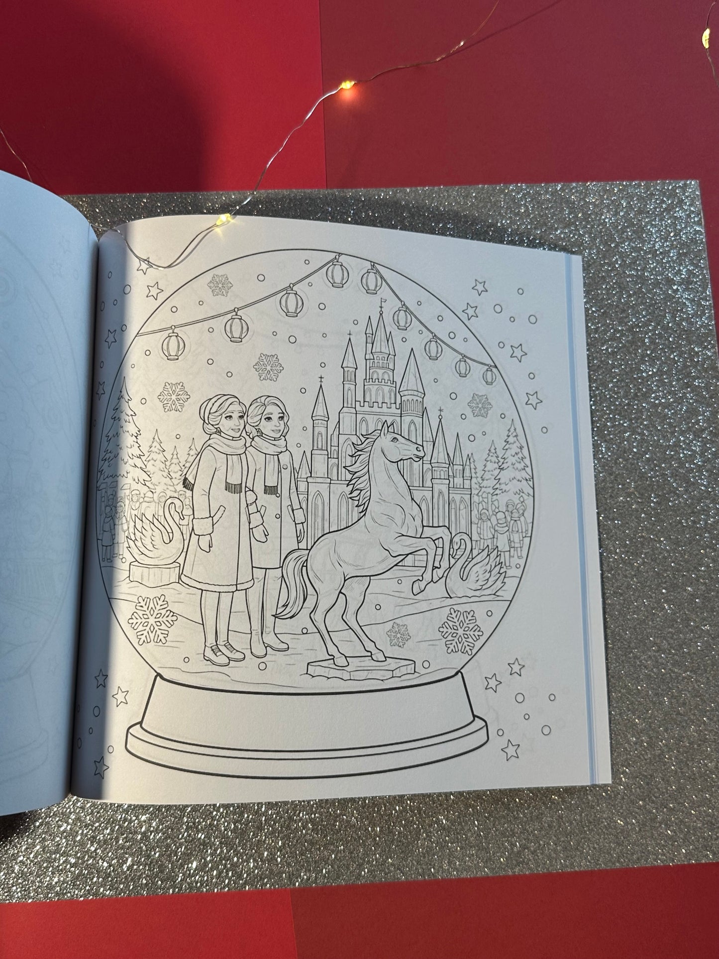 Life of a Snowgirl: Winter Coloring Adventures | 30 Cozy and Festive Holiday Scenes in Snowglobes | Detailed Snowy, Wintry Travel Scenes for Relaxation