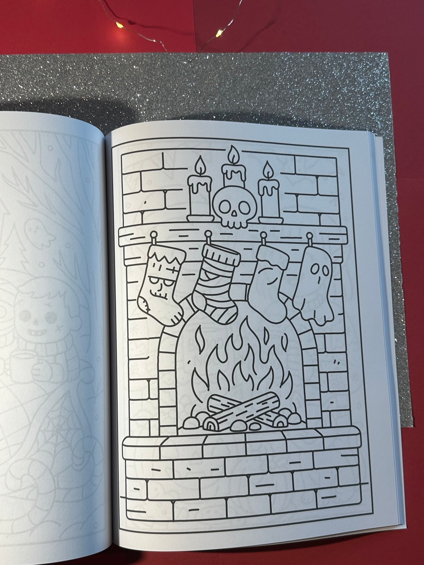 Merry & Fright: A Spooky Cute Christmas Coloring Book | 30 Haunted Holiday Themed Scenes | Festive & Merry, Not too Scary!