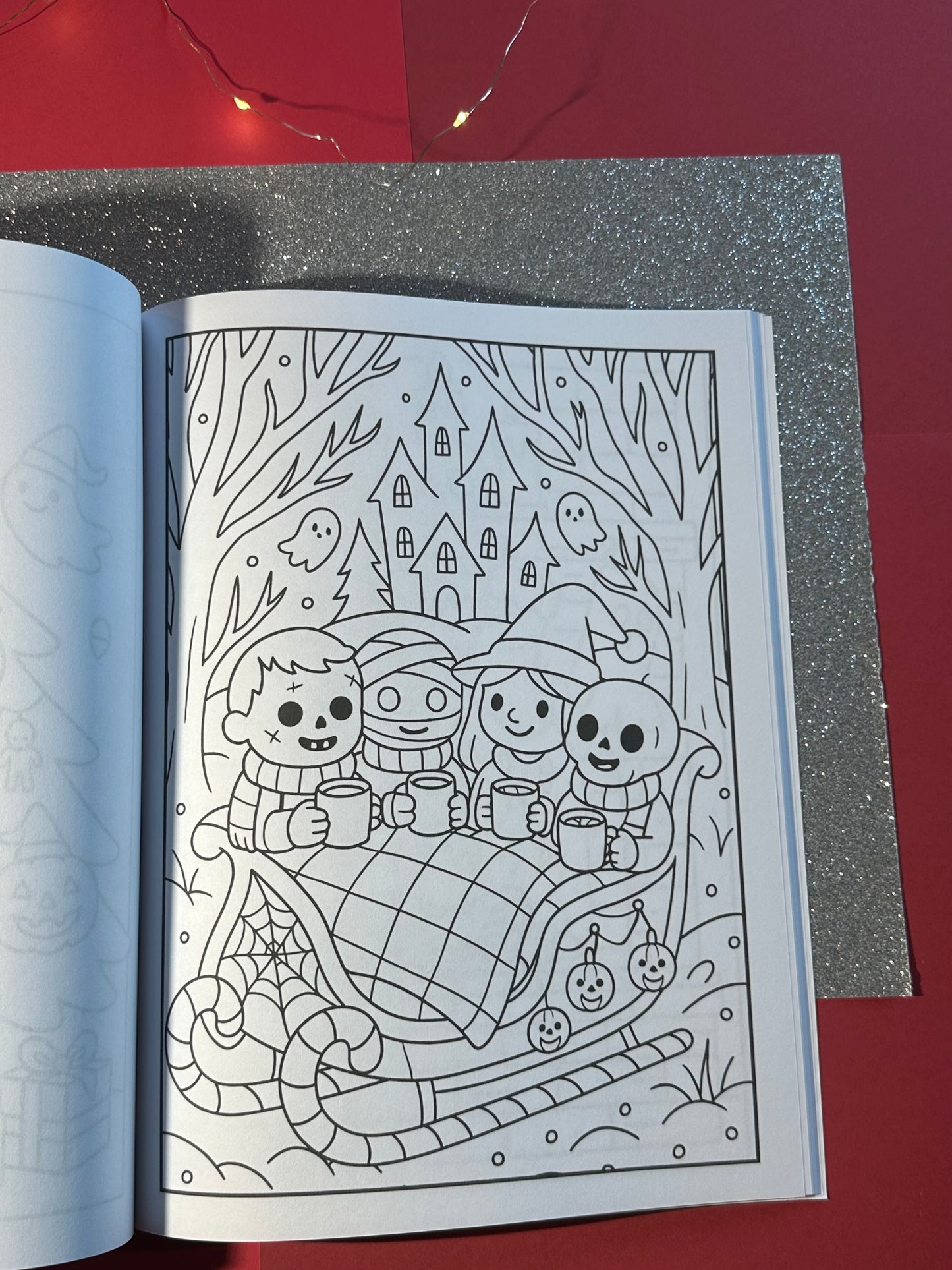 Merry & Fright: A Spooky Cute Christmas Coloring Book | 30 Haunted Holiday Themed Scenes | Festive & Merry, Not too Scary!