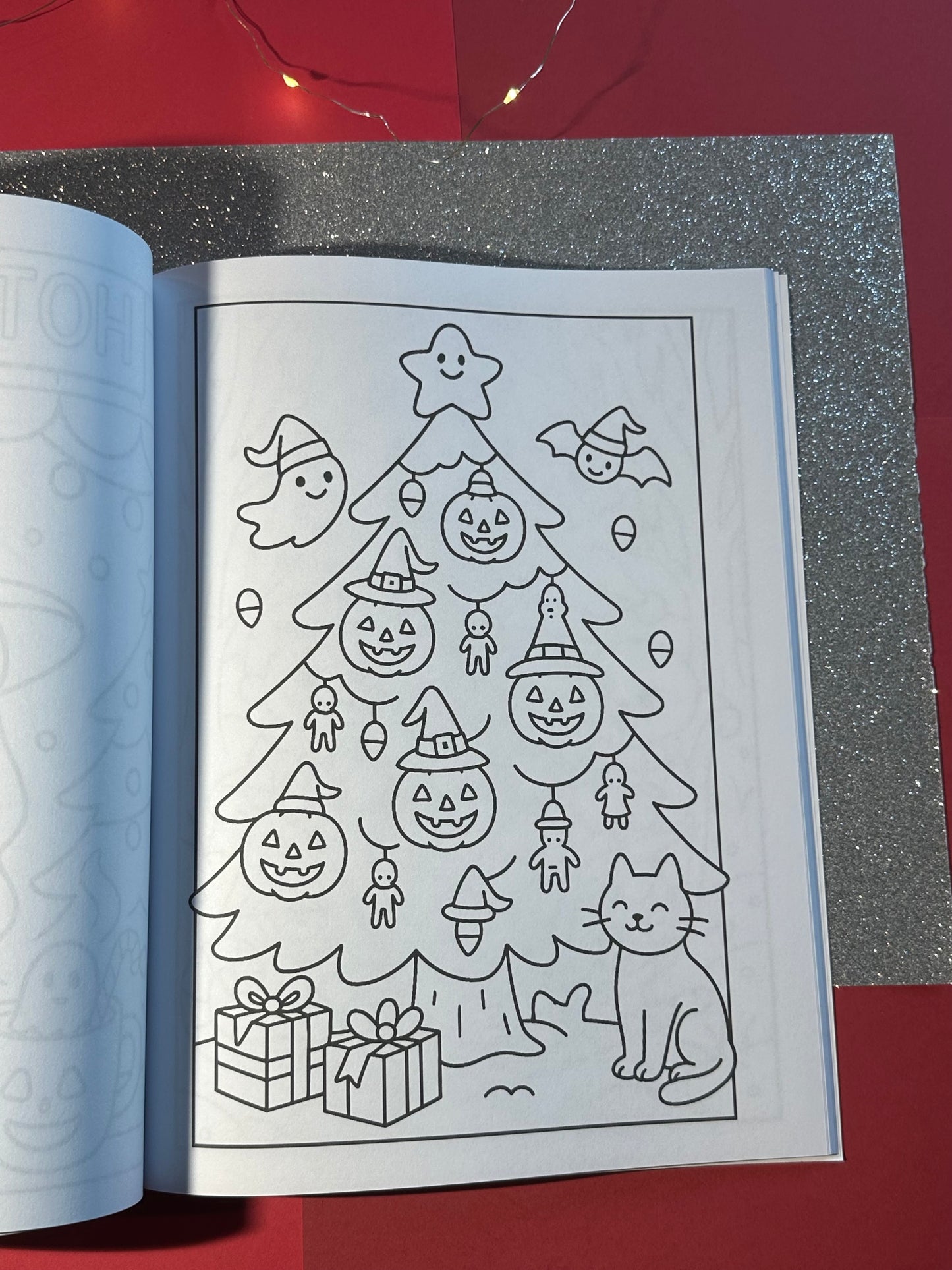 Merry & Fright: A Spooky Cute Christmas Coloring Book | 30 Haunted Holiday Themed Scenes | Festive & Merry, Not too Scary!