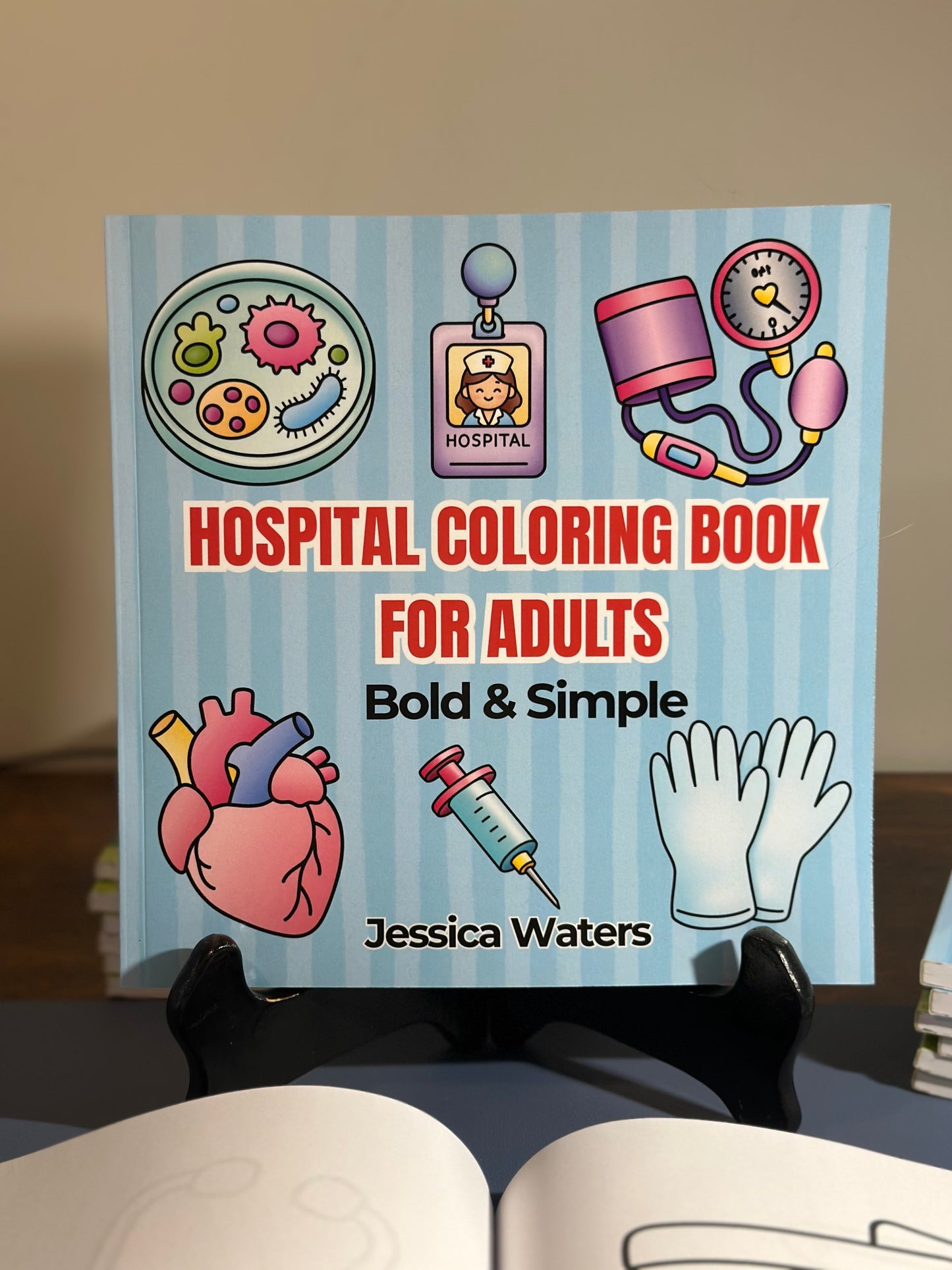 Hospital Coloring Book for Adults: Bold & Simple Medical Themed Images