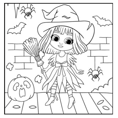 A Witchy Halloween Coloring Book for Kids, Teens, & Adults