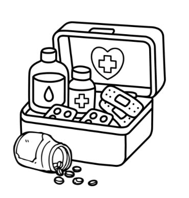 Hospital Coloring Book for Adults: Bold & Simple Medical Themed Images