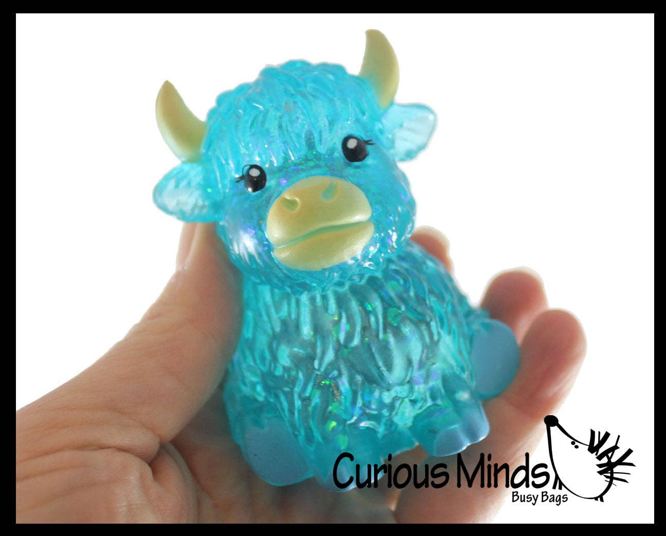Highland Cow- Thick Glue/Gel Syrup Molasses Stretch Ball Sensory Toy! Ultra Squishy and Moldable Slow Rise Relaxing Fidget Stress Toy