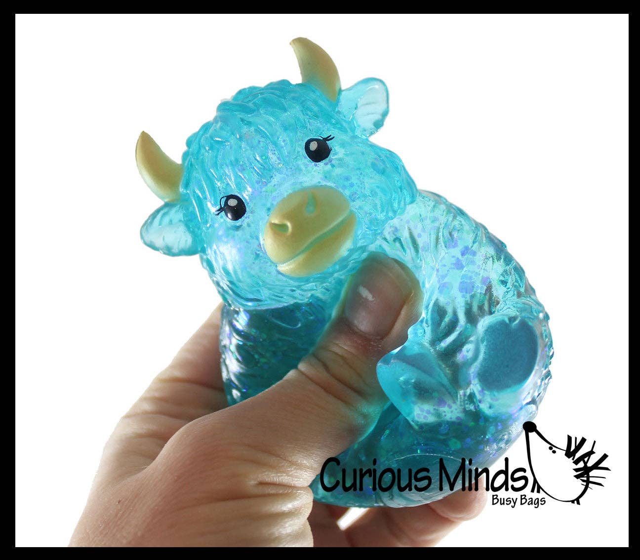 Highland Cow- Thick Glue/Gel Syrup Molasses Stretch Ball Sensory Toy! Ultra Squishy and Moldable Slow Rise Relaxing Fidget Stress Toy