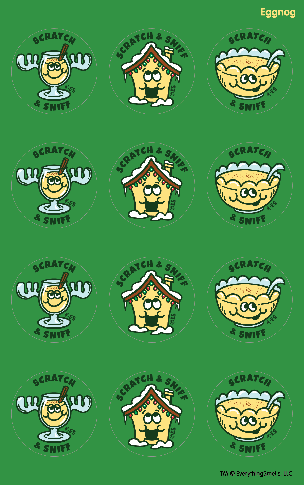 Eggnog EverythingSmells Scratch & Sniff Stickers