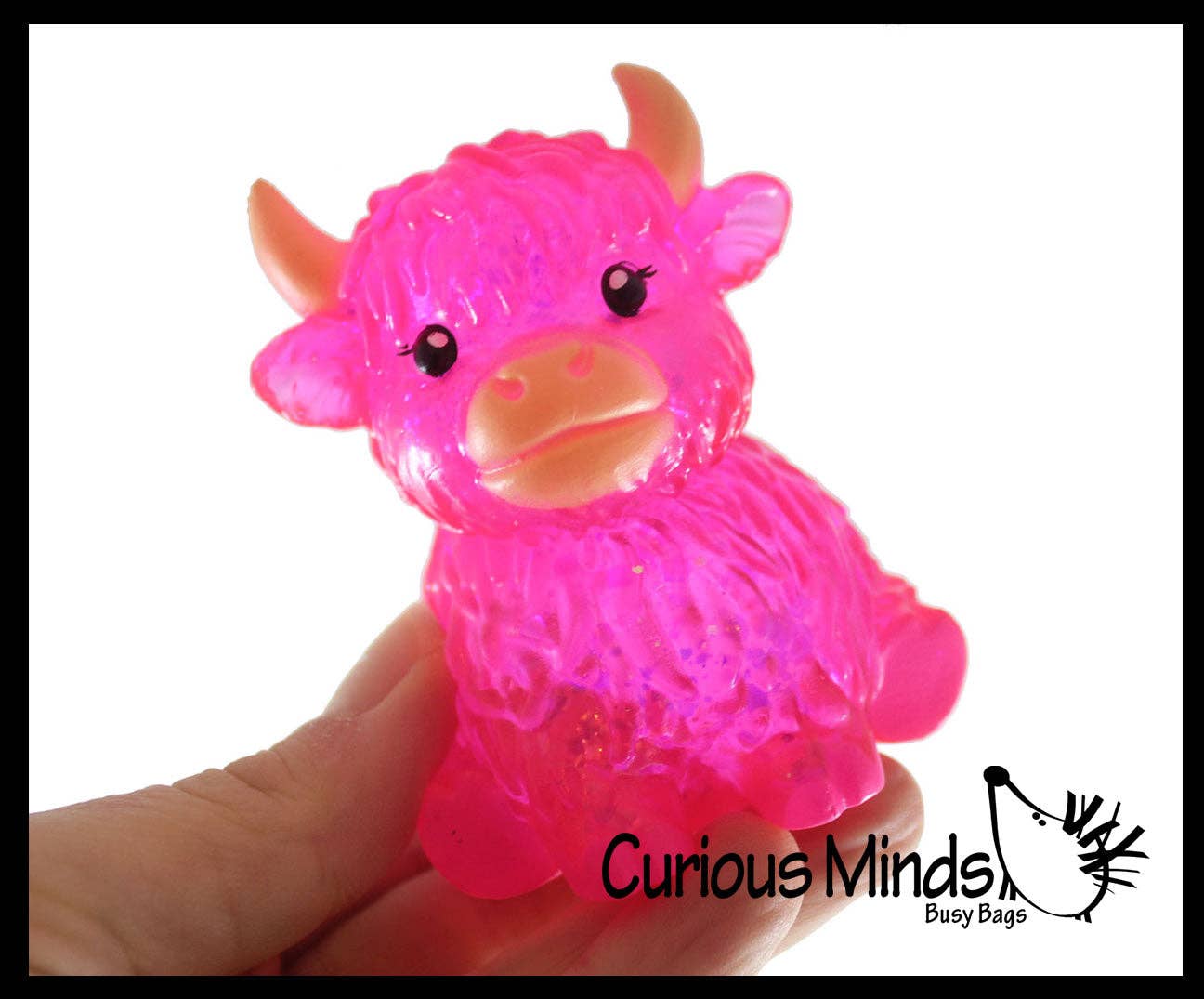 Highland Cow- Thick Glue/Gel Syrup Molasses Stretch Ball Sensory Toy! Ultra Squishy and Moldable Slow Rise Relaxing Fidget Stress Toy