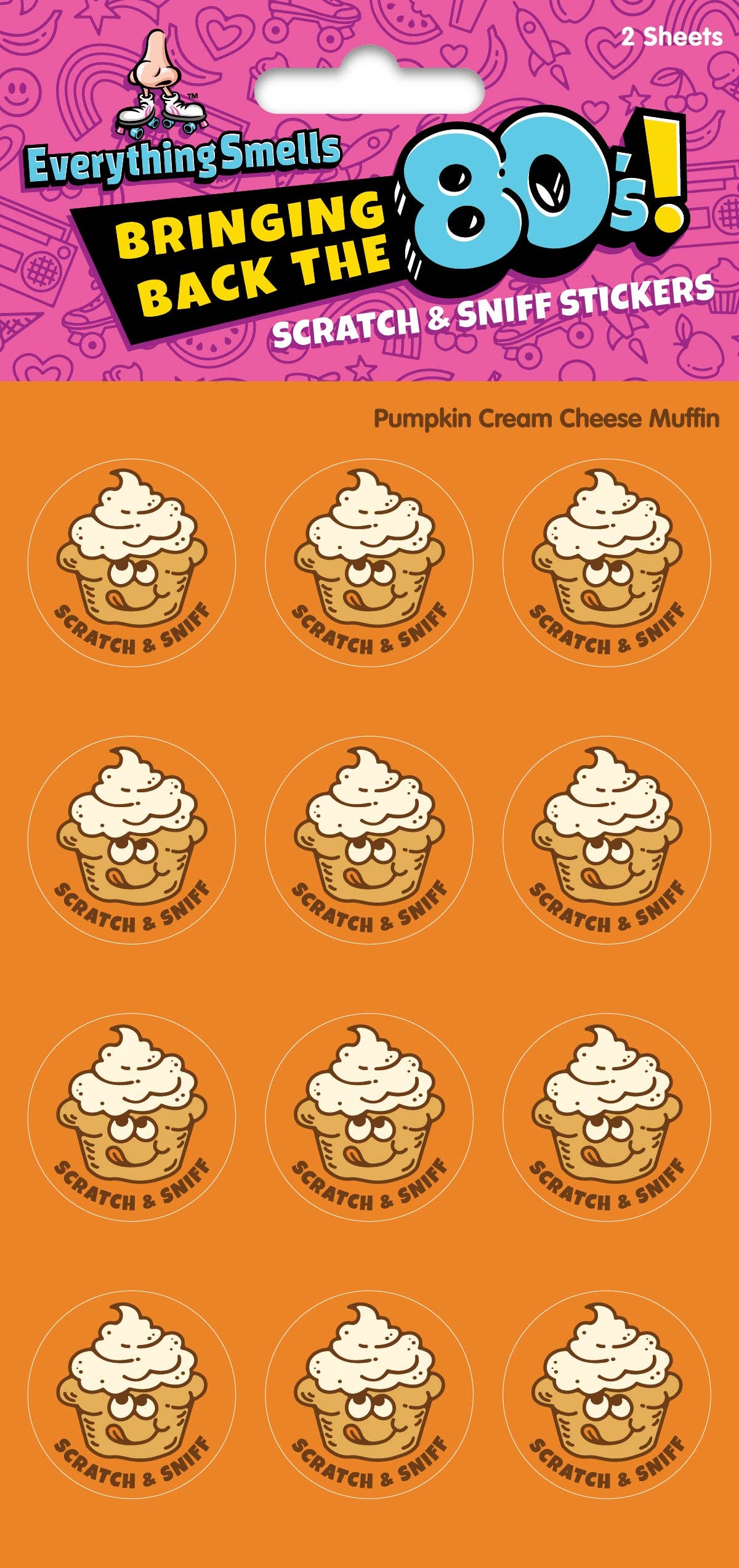 Pumpkin Muffin- Scratch & Sniff Stickers