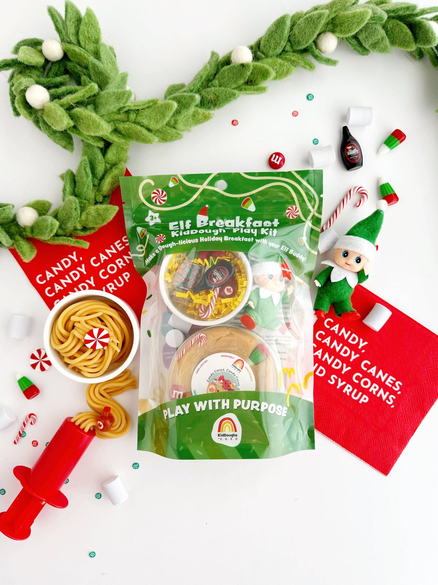 Elf Breakfast KidDough Play Kit- Sensory Fun Play for Ages 3 and up