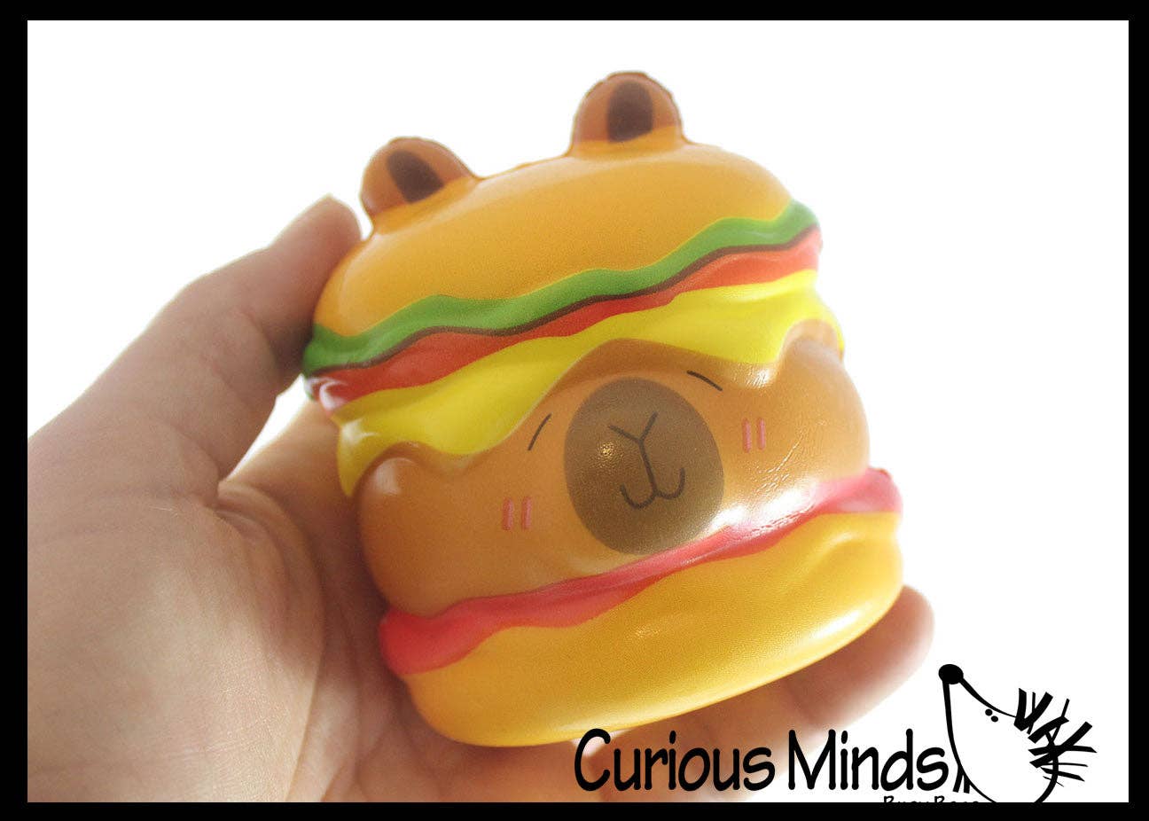 Capybara Food Slow Rise Sensory Squishy Toy - Memory Foam Spongy Stress Fidget Ball