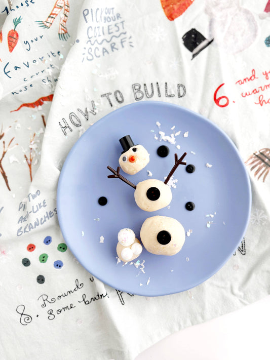 Snowman Mini Dough-To-Go- Christmas/Winter Non-Toxic Sensory Play Kit for Ages 3 and up