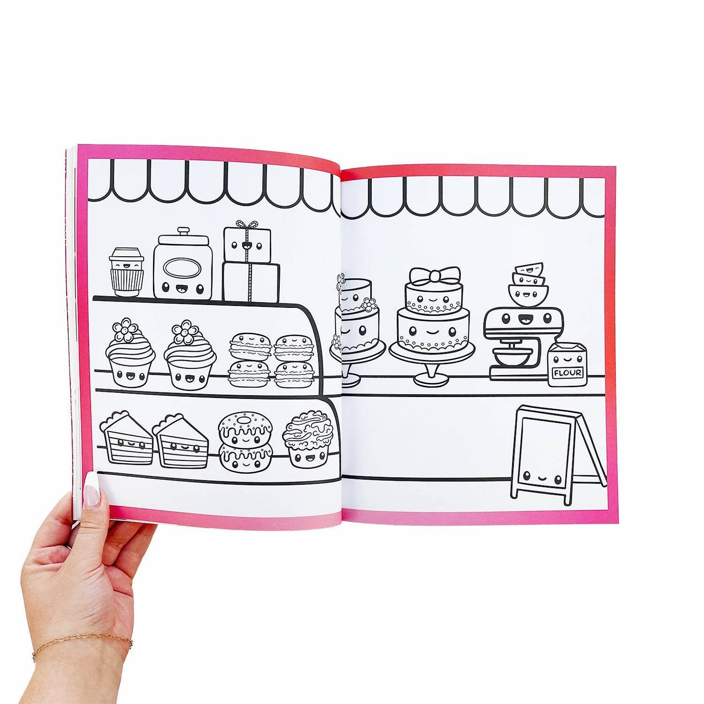 PipSticks Draw-Along Kawaii Style Food Sticker Book