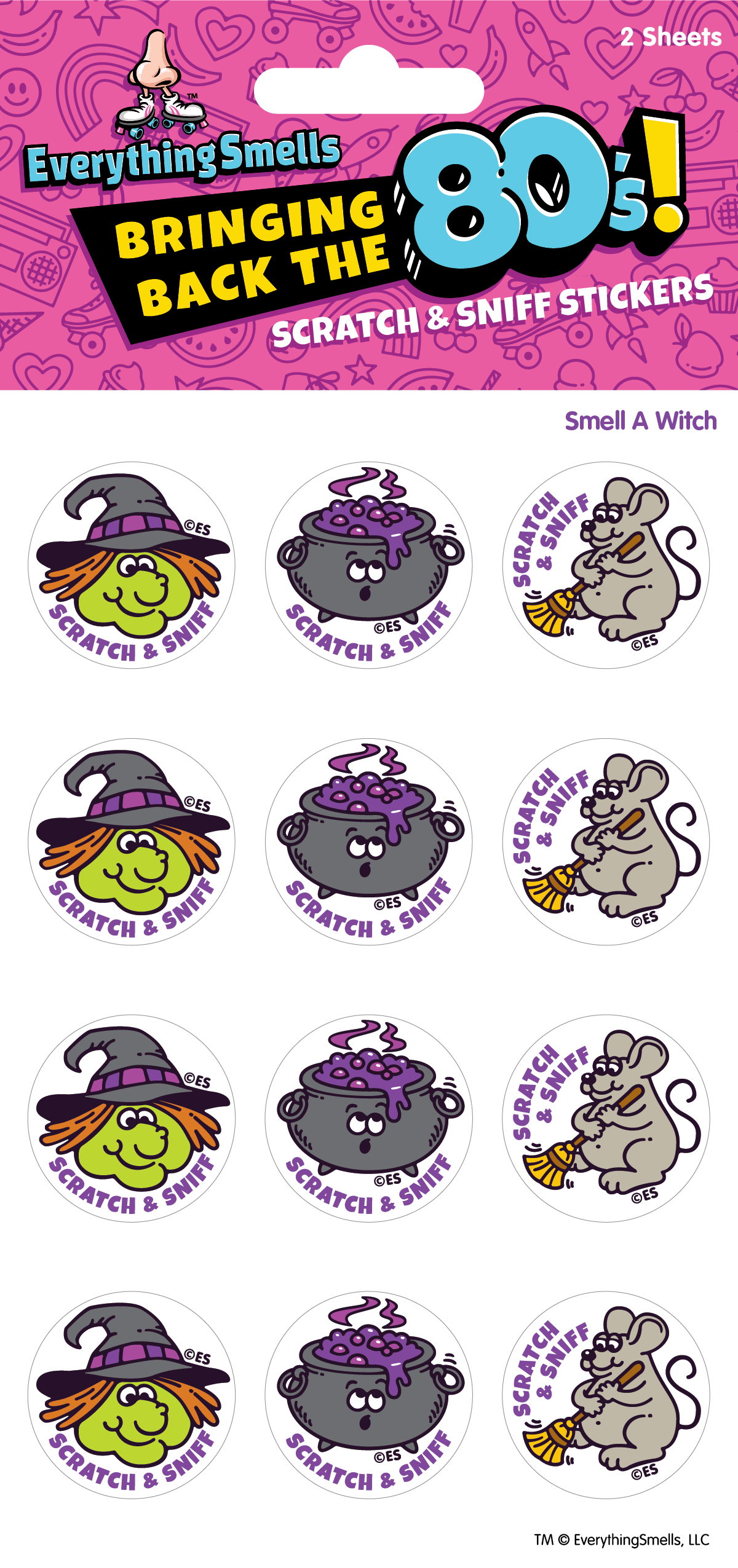 Smell A Witch - Scratch & Sniff Stickers