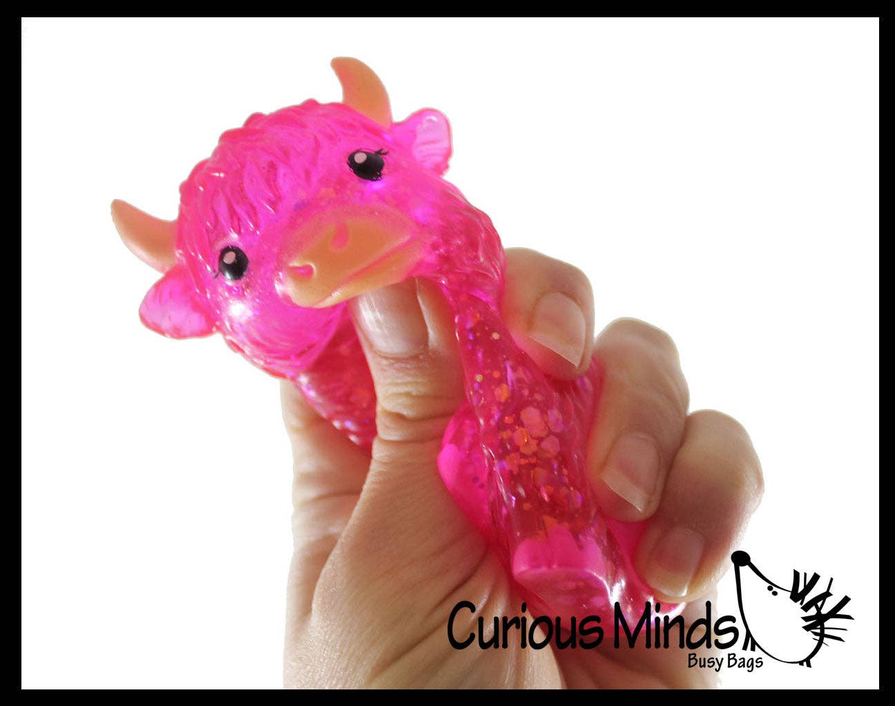 Highland Cow- Thick Glue/Gel Syrup Molasses Stretch Ball Sensory Toy! Ultra Squishy and Moldable Slow Rise Relaxing Fidget Stress Toy